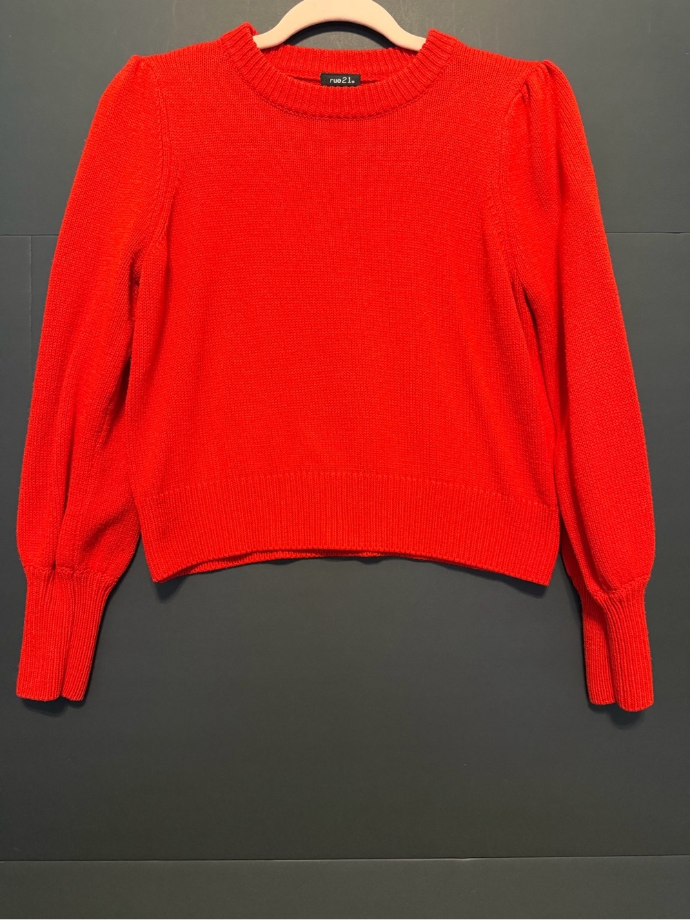 red women's crewneck sweater - rue21